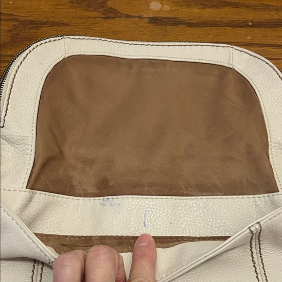 The Sak Deena Flap Elegant Cream Leather Crossbody - Picture 9 of 16